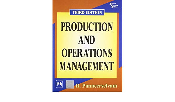 Production and operations management by r. panneerselvam